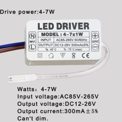 LED Driver 1W 3W 5W 7W 15W 18W 24W 36W AC85-265V Power Supply 300mA Adapter Transformer Switch For LED Lights - Image 3