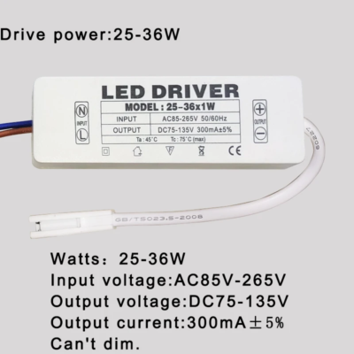 LED Driver 1W 3W 5W 7W 15W 18W 24W 36W AC85-265V Power Supply 300mA Adapter Transformer Switch For LED Lights - Image 6