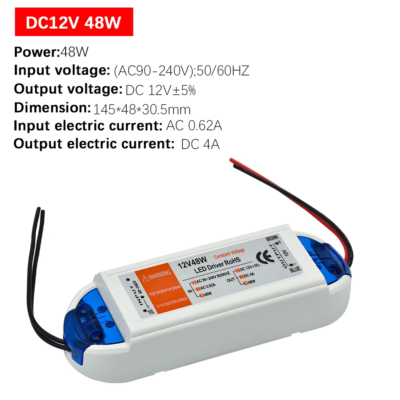 12 volt led drivers Power Supply 18W 28W 48W 72W 100W AC 110V 220V to 12V DC Lighting Transformer Adapter for LED Strip CCTV - Image 5
