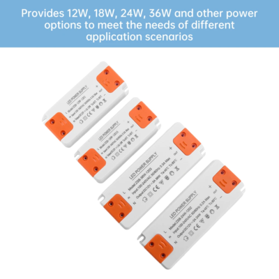Ultra Thin Lighting Transformer LED Power Supply 12W 18W 24W 36W Driver 110V 220V 230V For LED Strip Lights
