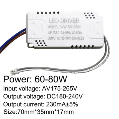 Constant current led drivers​ 230mA 8-24w 24-40w 40-60w 60-80w 80-120w 100-150w LED Power Unit Supply LED Transformer - Image 5